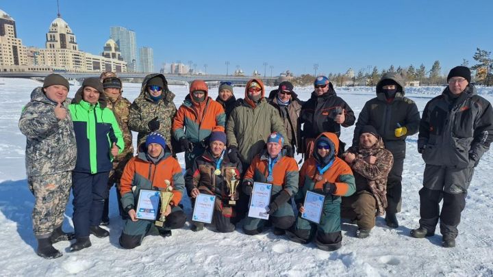 Есіл өзенінде қысқы қармақпен балық аулау бойынша чемпионат өтті
