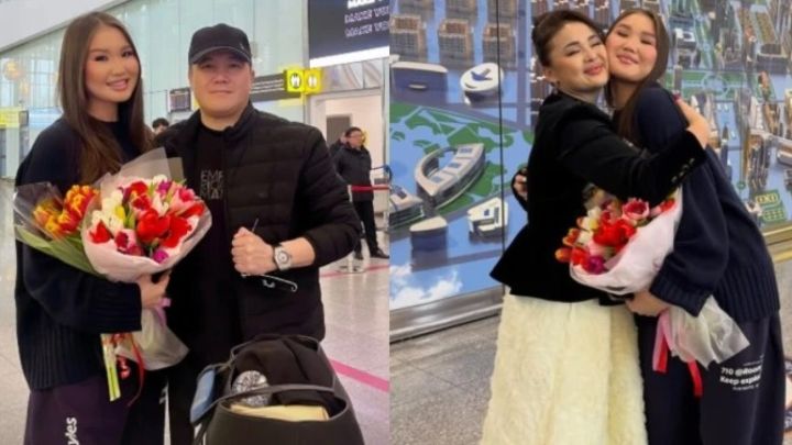 "Бұл қуанышымды сөзбен айтып жеткізе алмай тұрмын": Тұрсынбек Қабатов пен Мөлдір Мұқан ұл-қыздарымен бірге ел алдына шықты (ВИДЕО)